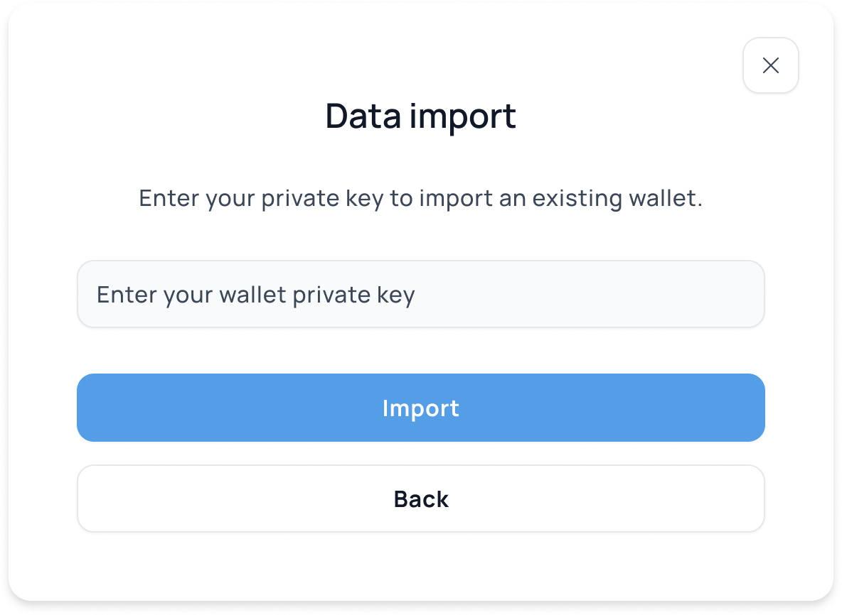 Mockup of the treasury platform